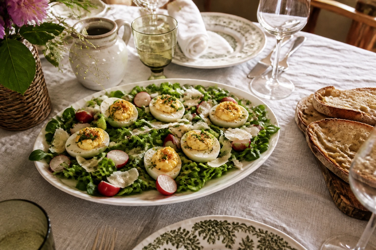 Avec quoi accompagner des œufs mimosa pour un repas réussi