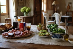 Table comparant aliments à éviter et aliments à privilégier en cas de parodontite